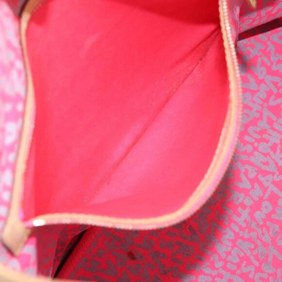 LOUIS VUITTON Monogram graffiti Neverfull GM Tote Bag Fuchsia M93701 Auth - Picture 13 of 16